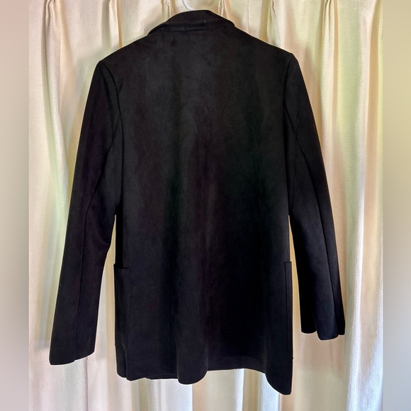 Premise Black Faux Fur Blazer Jacket - Picture 2 of 4